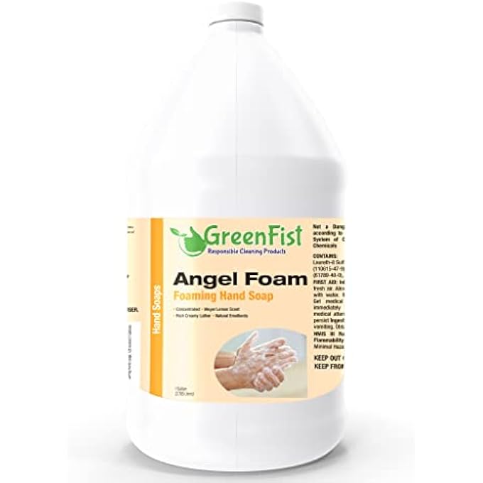 GreenFist FOAMING HAND WASH SOAP [ FOAM REFILL ] LEMON SCENT, 128 OUNCE (1 GALLON) - Image 1